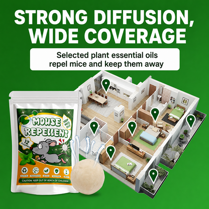 🔥New natural plant-based essential oil paper balls for repelling mice and insects—effective for up to 60 days