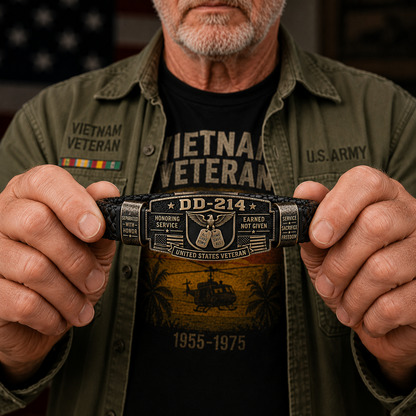 🔥LAST DAY 50% OFF🔥DD-214 Veteran Honor Bracelet - Made By VETERAN 'Rober Smith'