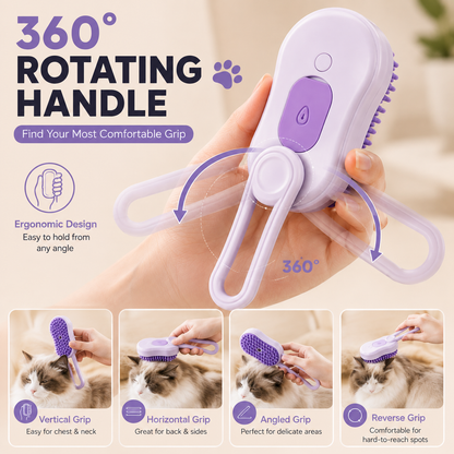 3-in-1 Spray Bath Brush for Cats & Dogs – Groom