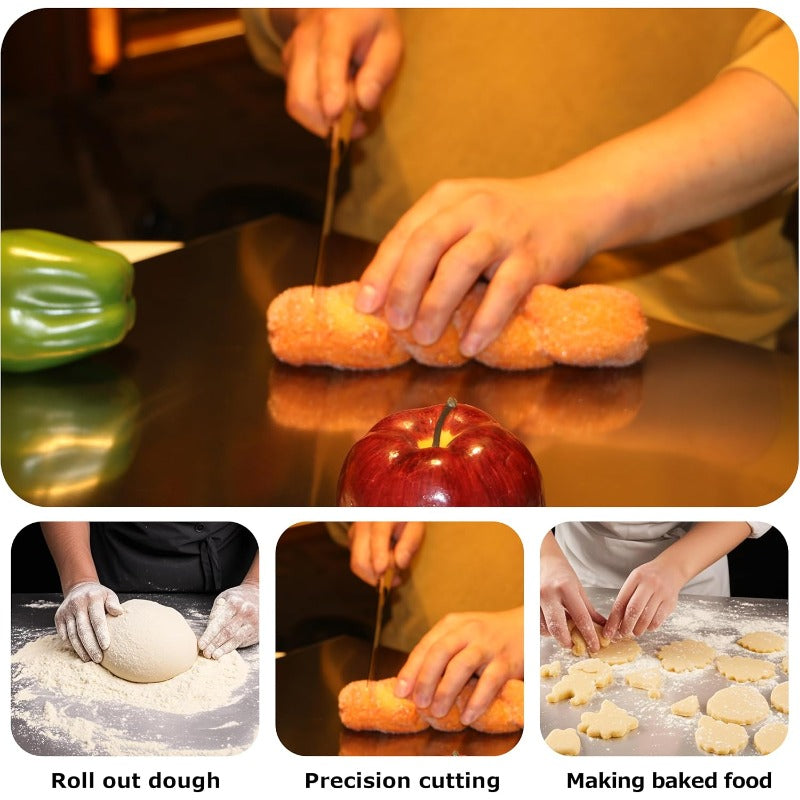 💥Limited Time 49% Off!Stainless Steel Cutting Board, Hygienic & Easy to Clean