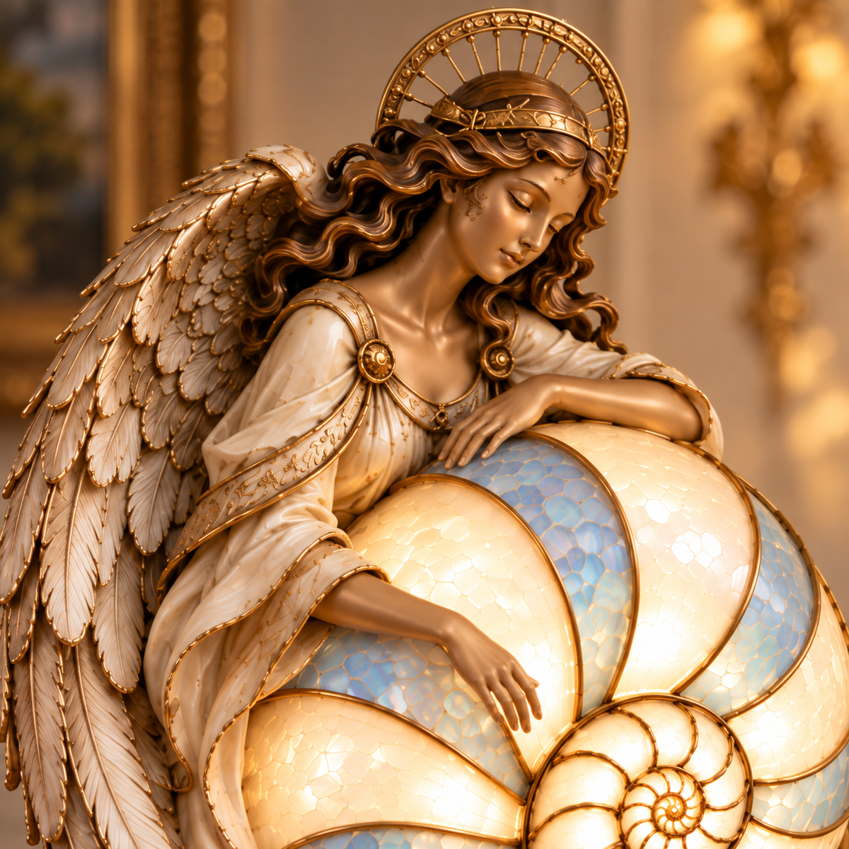 🌊 Moon Tide Mermaid Nautilus Lamp™ – Enchanting Ocean Glow for Your Home