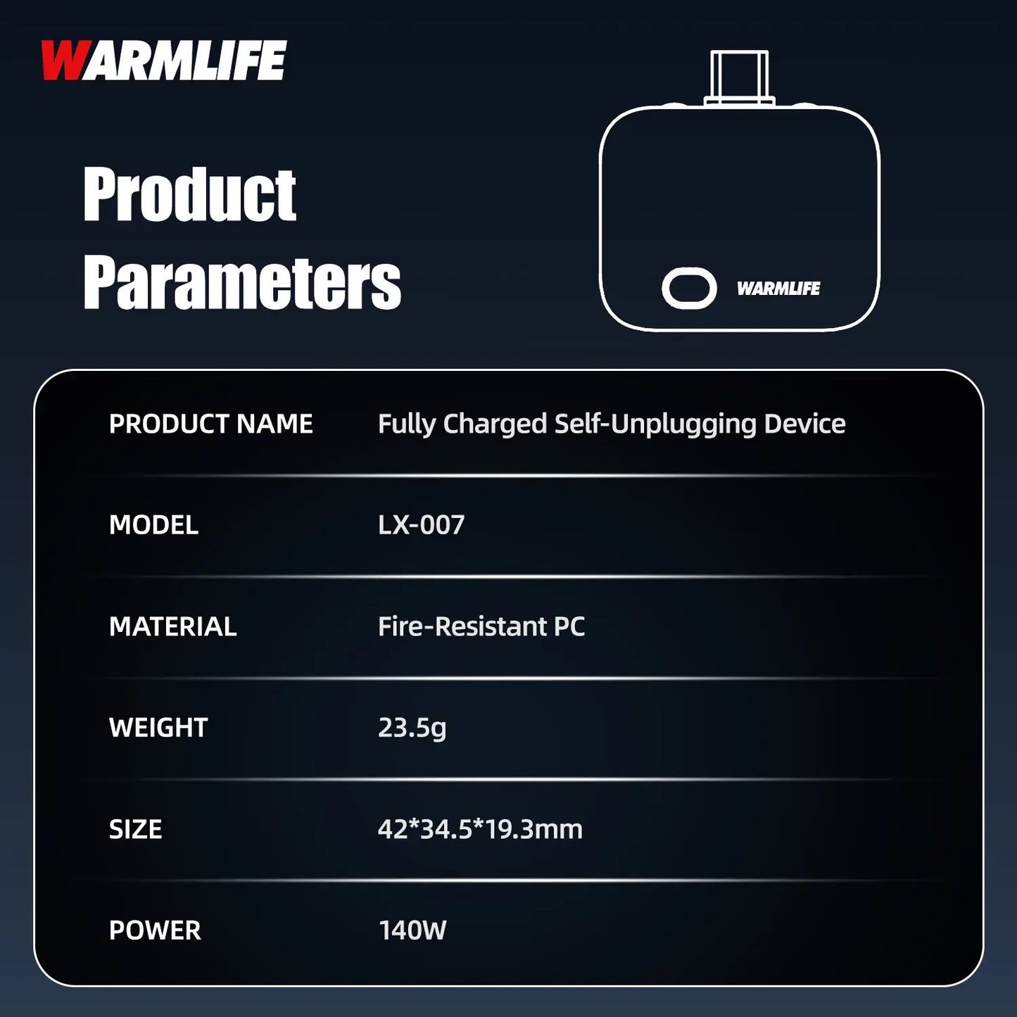 ⚡Smart Auto Stop Charging Protector🔋 - AI Auto Disconnect 140W Fast Charger | Overcharge Protection for iPhone & Android