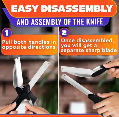 🔥New 2-in-1 Kitchen Scissors – Stainless Steel Food Cutter