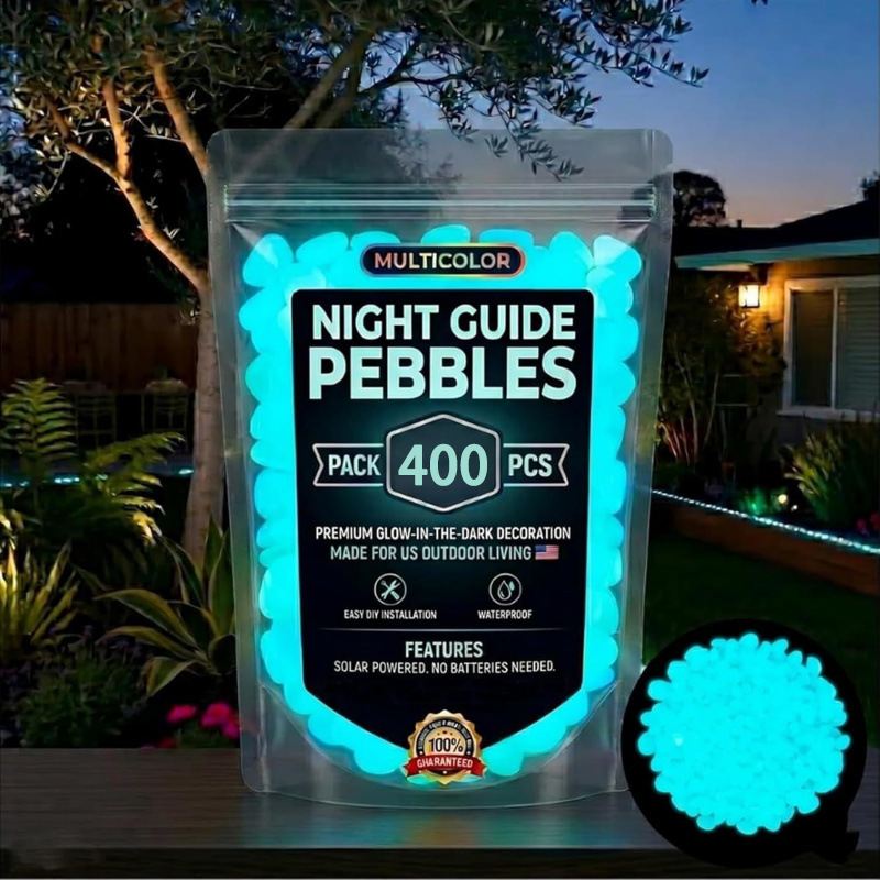 💥Hot SALE 48%OFF💥🌈Colorful Glow-in-the-Dark Garden Stones