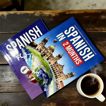 🎁 LAST DAY: 55% OFF!📚 Spanish in 2 Months: Ultimate Workbook with Slang & Conversations ✨