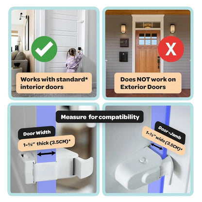 🎁Hot Sale 49% OFF🔒The Snap-On Door Lock Kids Can't Reach or Defeat - No Tools or Adhesives Required