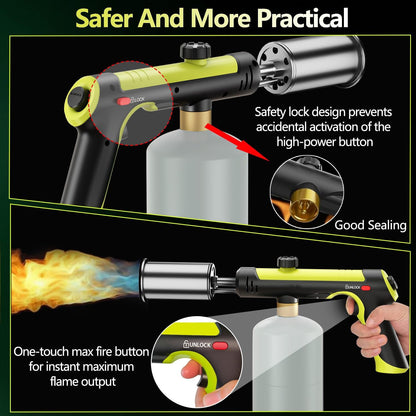 MaxFire Propane Torch | Professional Heavy-Duty Blow Torch for Searing, BBQ & Outdoor 🔥🍖