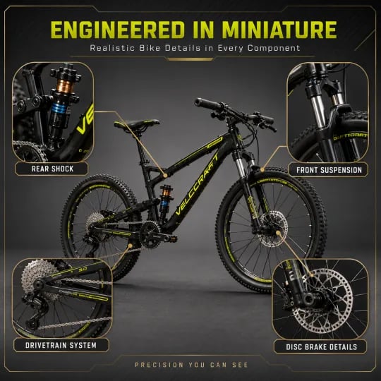 🔥Limited Time 50% OFF - 🚲DIY Mountain Bike Model Kit – Build, Display & Collect