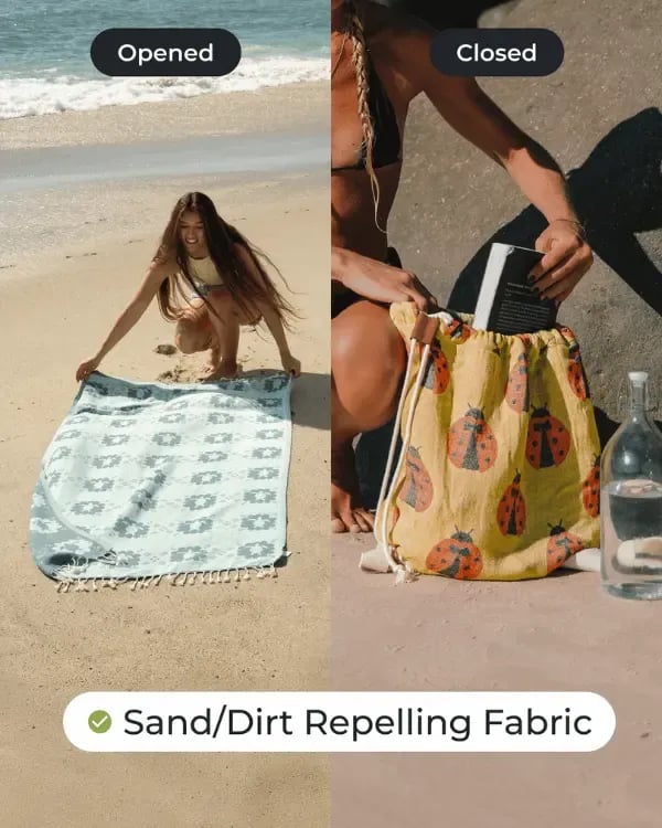 🔥Summer Hot Sale 39% OFF🎒🌊 2-in-1 Sand Towel Bag