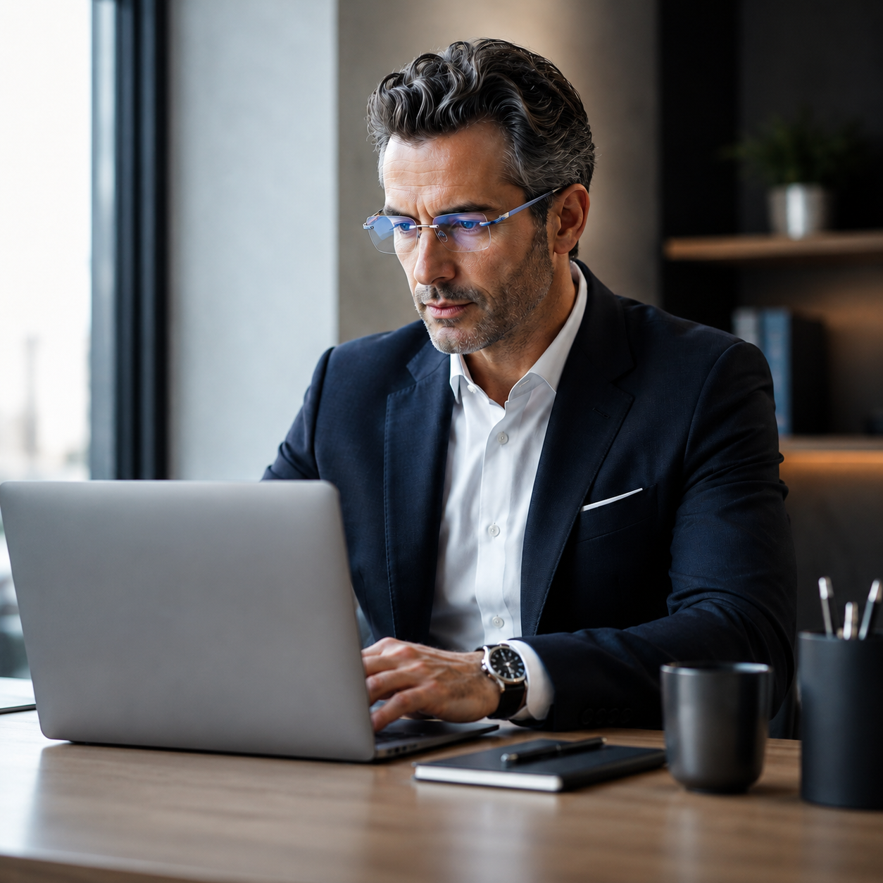 🔥Advanced Frameless Anti-Blue Light Glasses👓 | Auto-Focus Tech, Radiation Shield & UV Protection to Relieve Eye Strain-WH