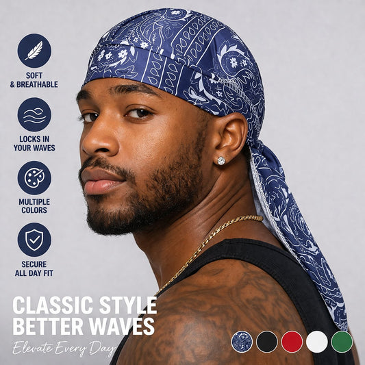 🔥 Last Day 55% OFF – Paisley Cooling Headscarf Cap