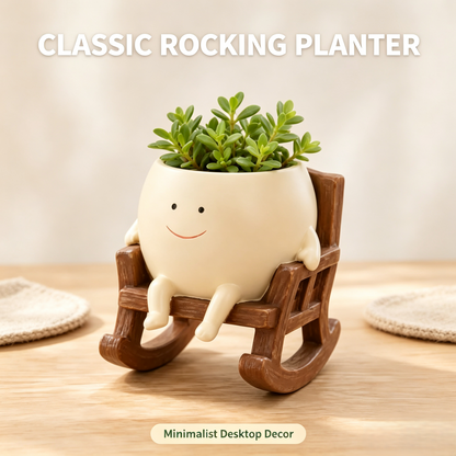🍀Pokipot™ Happy Flowerpot,Cute Lazy Smile Character Planter Pot🪴