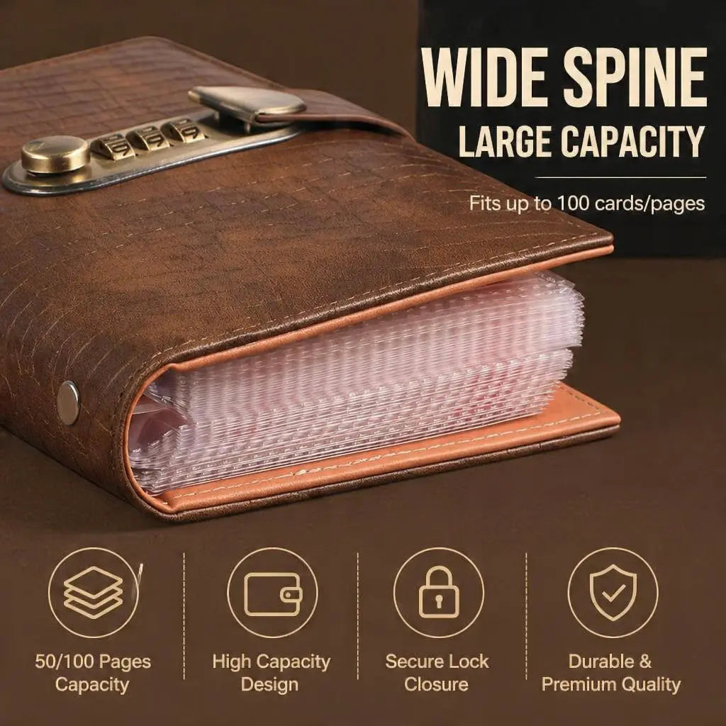 🔥LAST DAY 49% OFF🔐 Cash Stuffing Savings Binder | 100-Pocket Lock Wallet