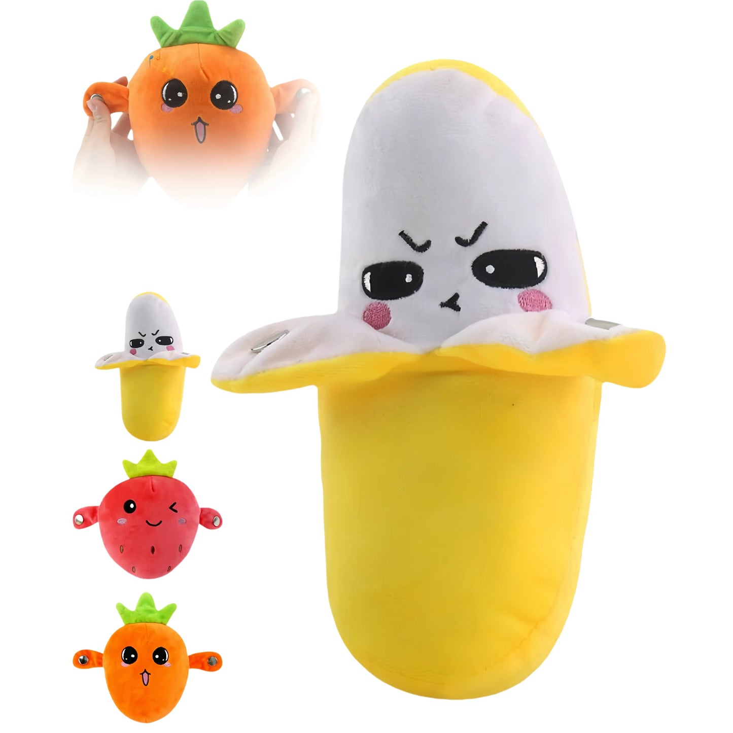 🔥Last Day 48% OFF - 💖Interactive Music Plush Toy Set🍌🍓🥕