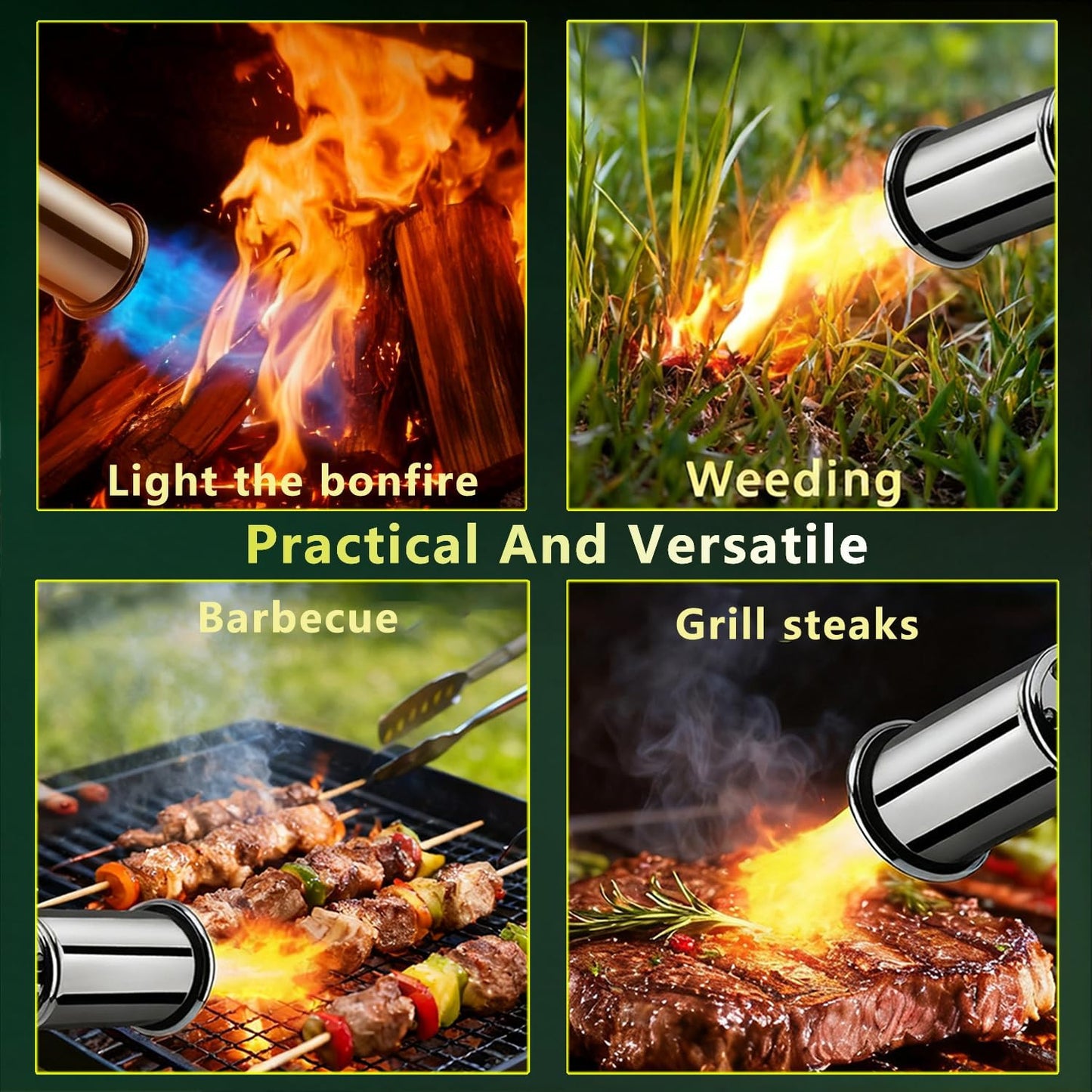 MaxFire Propane Torch | Professional Heavy-Duty Blow Torch for Searing, BBQ & Outdoor 🔥🍖