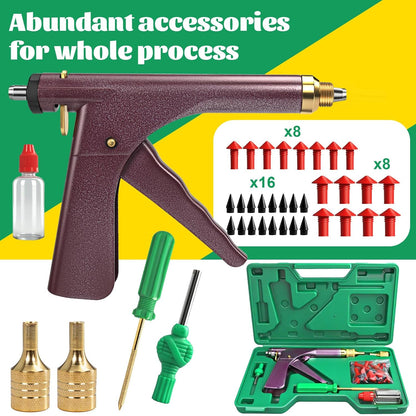 🔥Last Day 50% OFF🔥37 Pcs Mushroom Tire Plug Kit,Tire Plug Gun with 16 Plugs for Tubeless Tyre Punctures and Flats on Motorcycle,ATV,Trucks & Tractors,Fix a Flat Roadside Rapid Repair Set