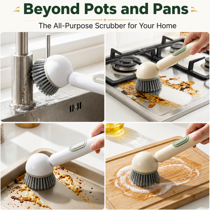 🔥LAST DAY 49% OFF-360° Rotating Soap Dispensing Dish Brush