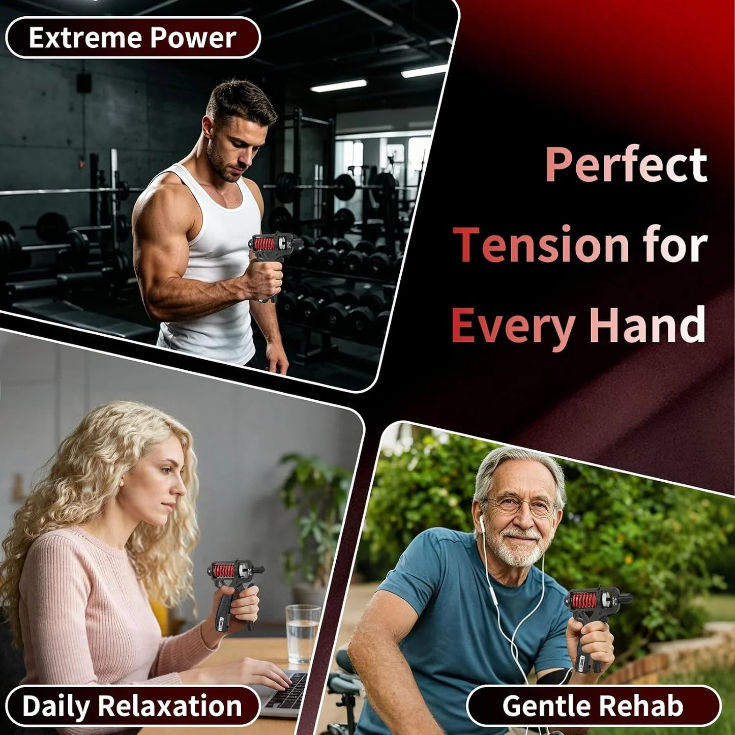 💪 🔥 Adjustable Hand Grip Strengthener - Build Forearm Strength🏋️‍♂️✨