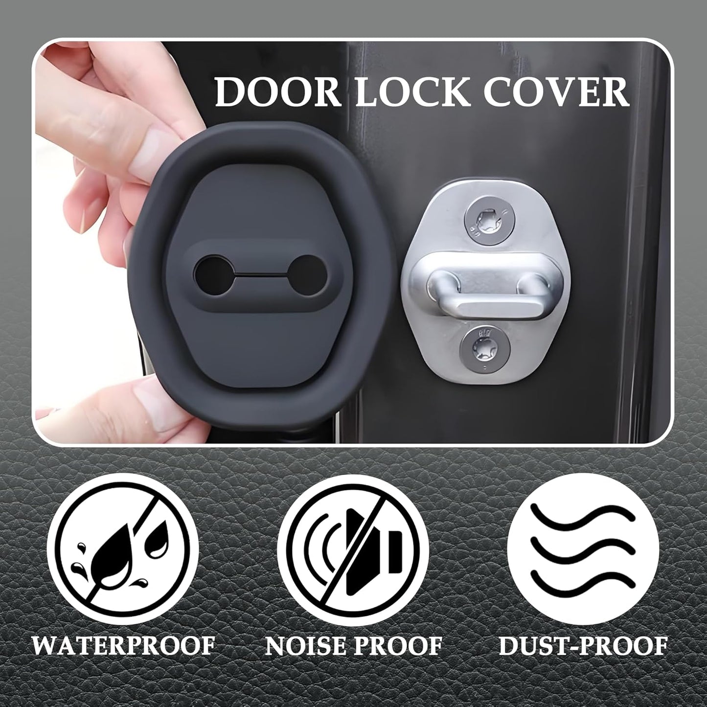 🚗🚪4/8 Counts Universal Door Latch Lock Covers - Premium Silicone