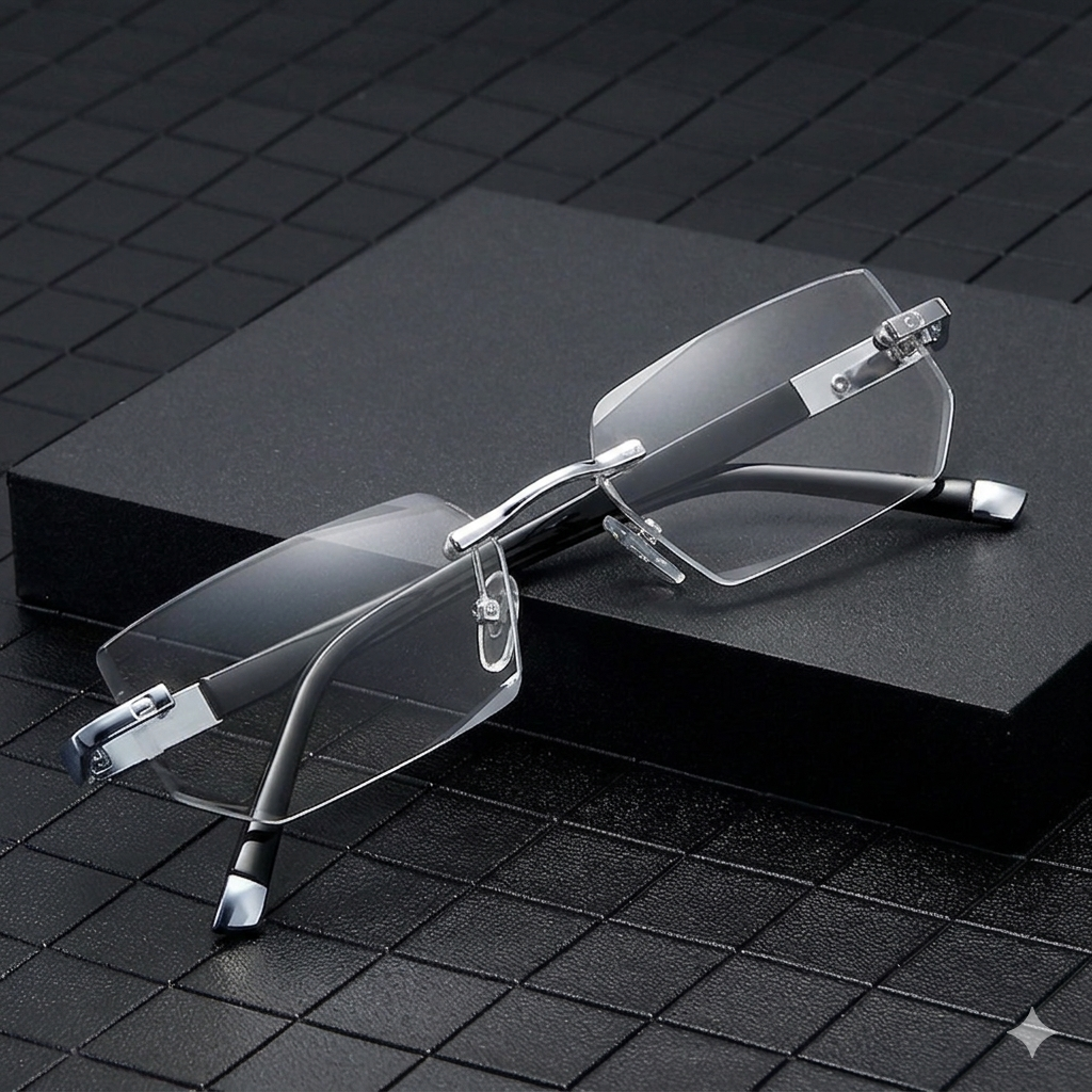 🔥Advanced Frameless Anti-Blue Light Glasses👓 | Auto-Focus Tech, Radiation Shield & UV Protection to Relieve Eye Strain-WH