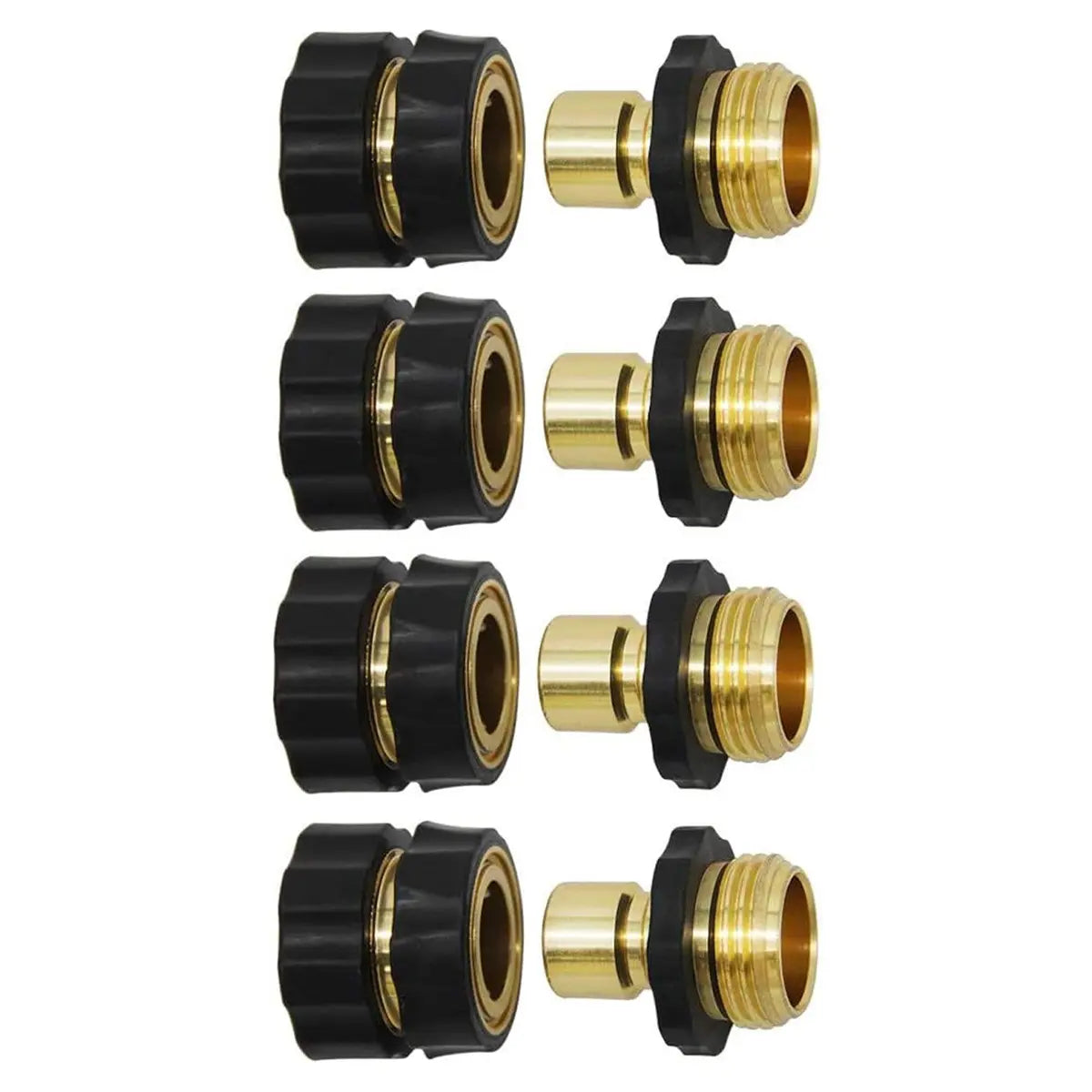 VeroFlow™ 1-Second Snap Hose Connector Kit – Premium 3/4" Aluminum Quick Connect Fittings – Precision Leak-Free Design 🌊🛡️