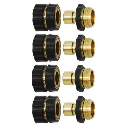 VeroFlow™ 1-Second Snap Hose Connector Kit – Premium 3/4" Aluminum Quick Connect Fittings – Precision Leak-Free Design 🌊🛡️