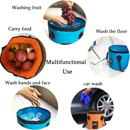 🔥Best Seller⚡🏕️Collapsible Folding Water Bucket 12L/20L, Portable PVC Outdoor Bucket