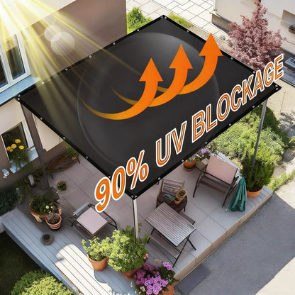 90% Blackout Cloth - 10x13ft UV-Resistant Shade Net