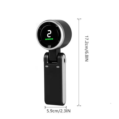 Portable Handheld Turbo Fan🍃❄️, 5 Gear Wind, 3 IN 1 Hand Fan Rechargeable