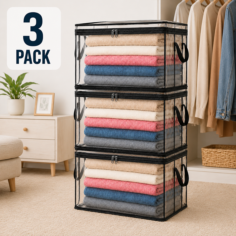 🎁 Mother's Day Sale 49% OFF📦Large Heavy-Duty Thick Plastic Clear Storage Bag for Clothes, Moving & Storage