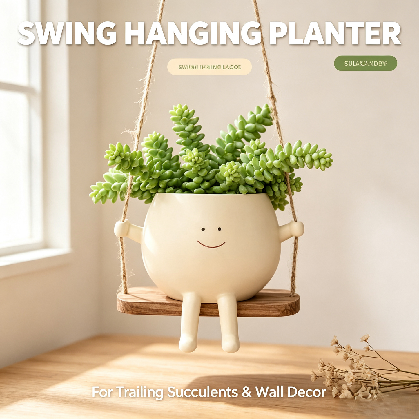 🍀Pokipot™ Happy Flowerpot,Cute Lazy Smile Character Planter Pot🪴