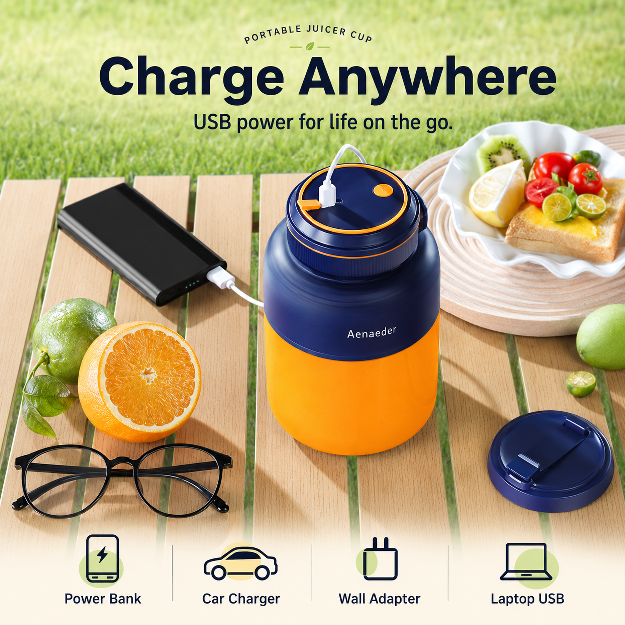 🍹 SUMMER SALE⚡Portable Smoothie Blender – Fresh Juice in Seconds