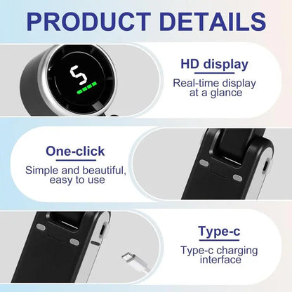 Portable Handheld Turbo Fan🍃❄️, 5 Gear Wind, 3 IN 1 Hand Fan Rechargeable