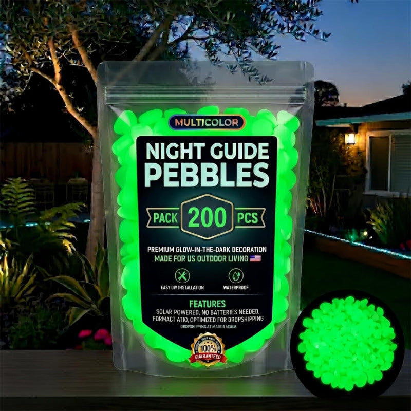 💥Hot SALE 48%OFF💥🌈Colorful Glow-in-the-Dark Garden Stones