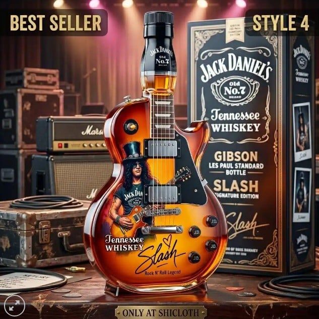 🎁 Father’s Day 49% OFF – 👨‍🎤🤘Appetite for Rock: Vintage Sunburst Guitar Figurine Spirit Bottle🎸✨
