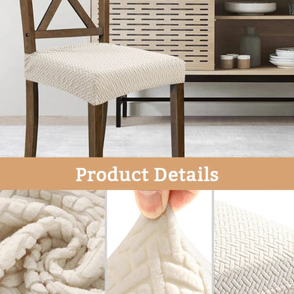Jacquard Chair Cover – Stretch Fabric, Waterproof & Reusable