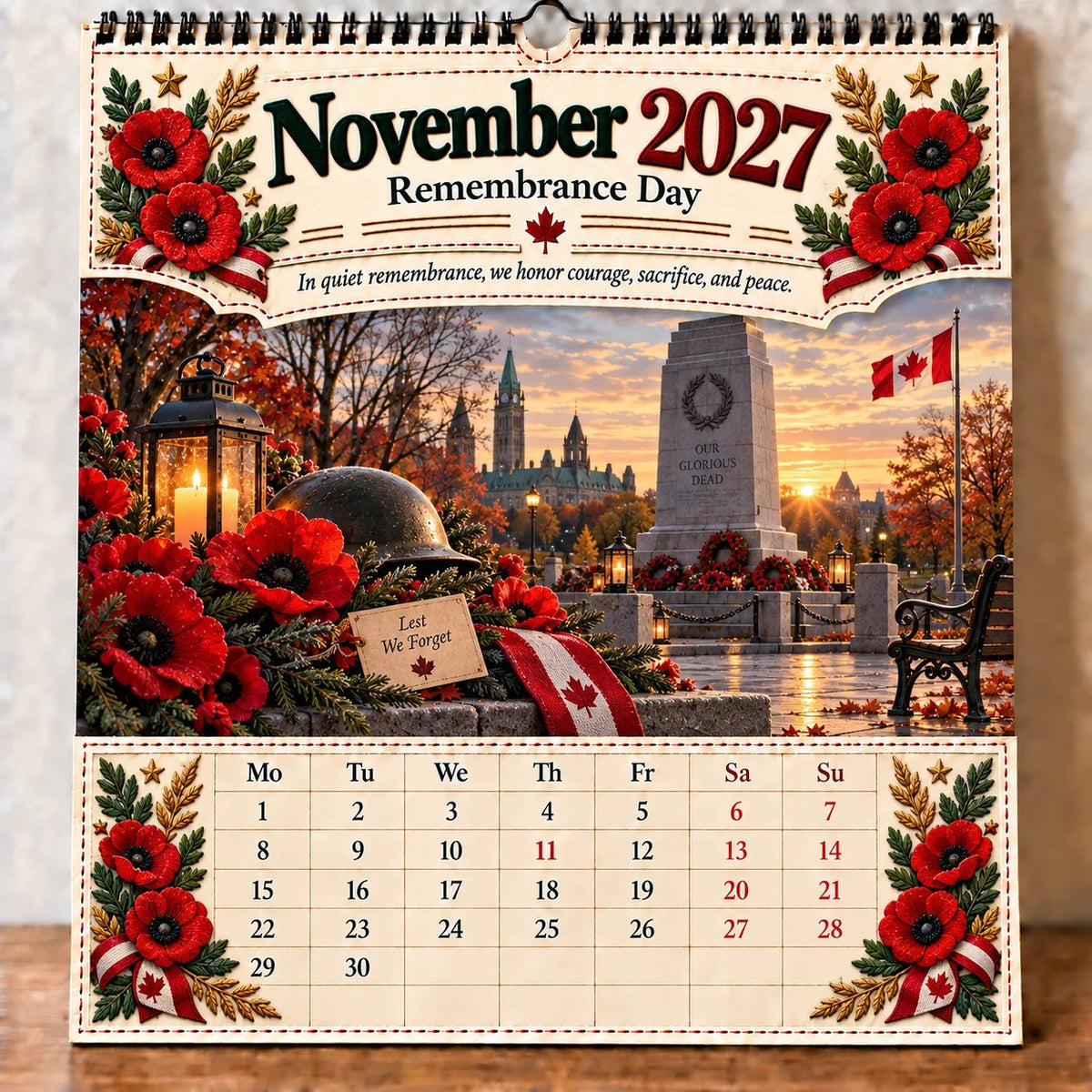 🔥LAST DAY 50% OFF -- 🇨🇦🍁 2027 Canada 160th Anniversary Wall Calendar 🍁🇨🇦