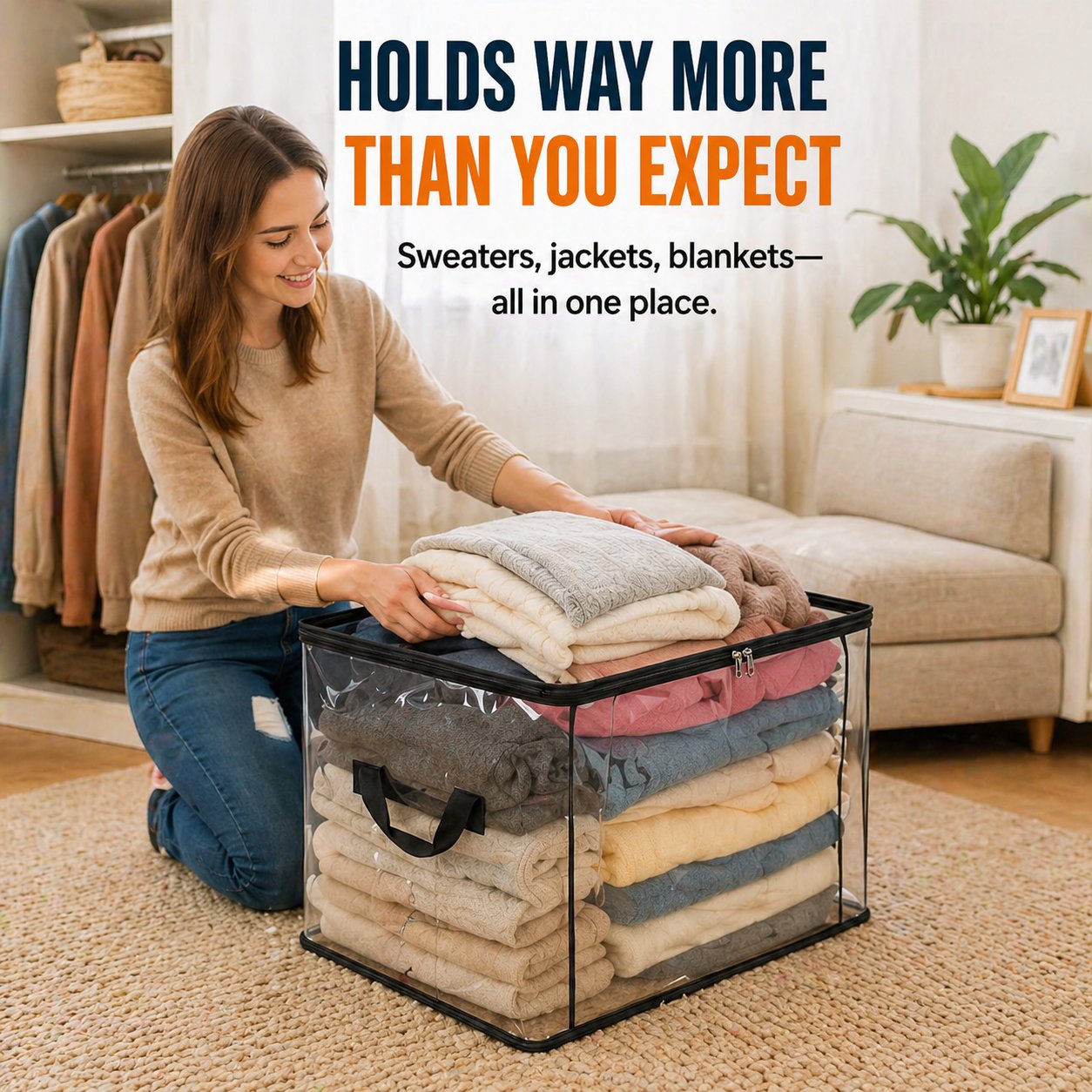 🎉250th Anniversary Special Day Sale 70% OFF📦Large Heavy-Duty Thick Plastic Clear Storage