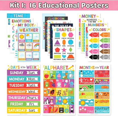 🔥Limited Time-50% OFF🔥🌈 Preschool Head Start Learning Kit – Fun Early Education Activities for Confident Little Learners