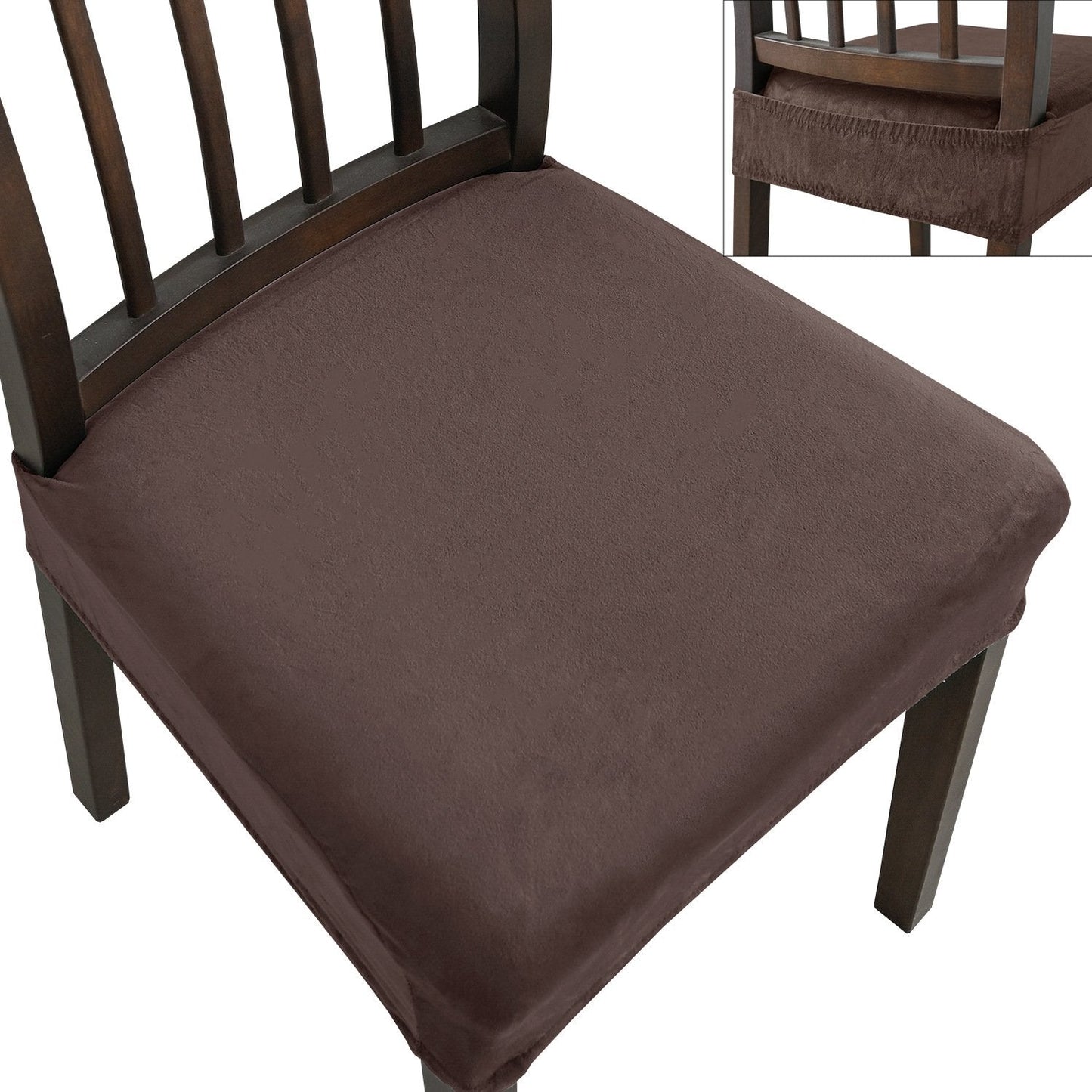 Jacquard Chair Cover – Stretch Fabric, Waterproof & Reusable
