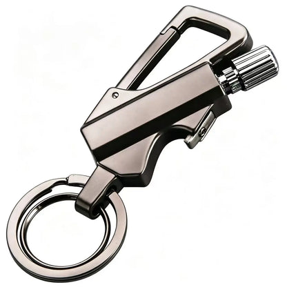 Premium 3-in-1 Tactical EDC Keychain | Heavy-Duty Carabiner Tool ⚙️