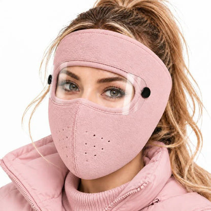 ❄️Winter Fleece Face Mask with Detachable Clear Shield