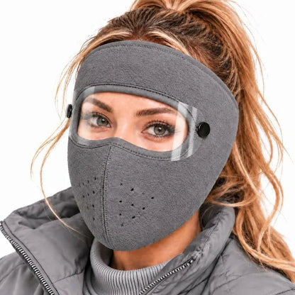 ❄️Winter Fleece Face Mask with Detachable Clear Shield