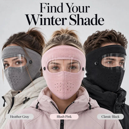 ❄️Winter Fleece Face Mask with Detachable Clear Shield