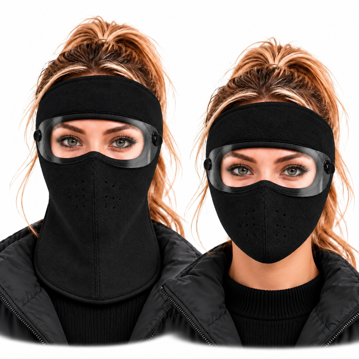 ❄️Winter Fleece Face Mask with Detachable Clear Shield