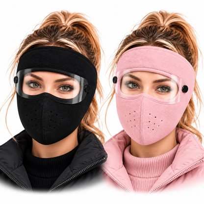 ❄️Winter Fleece Face Mask with Detachable Clear Shield
