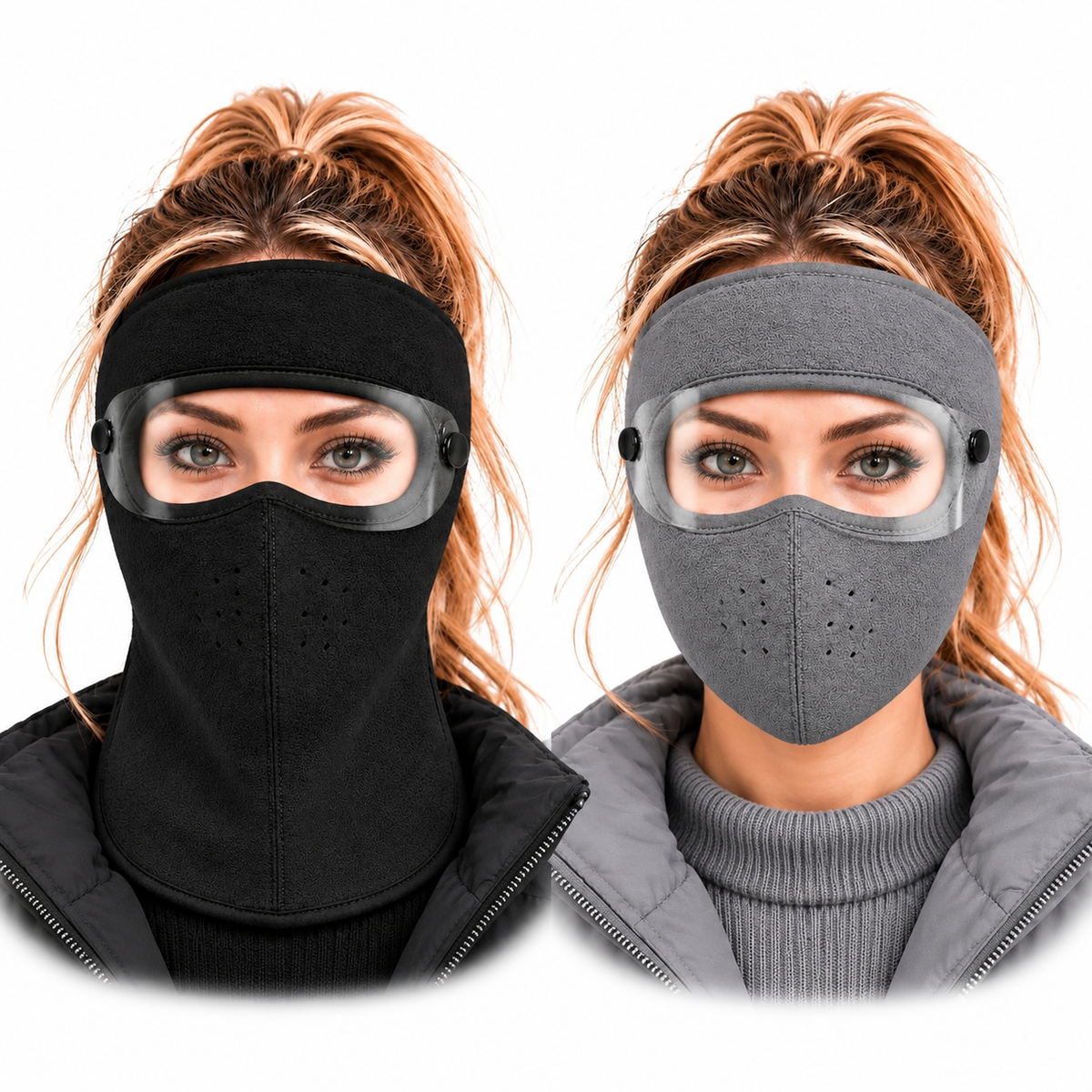 ❄️Winter Fleece Face Mask with Detachable Clear Shield