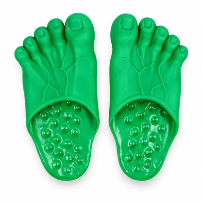 😂 WTF Are Those?! 👣 Funny Feet Slippers  — Realistic Barefoot Illusion