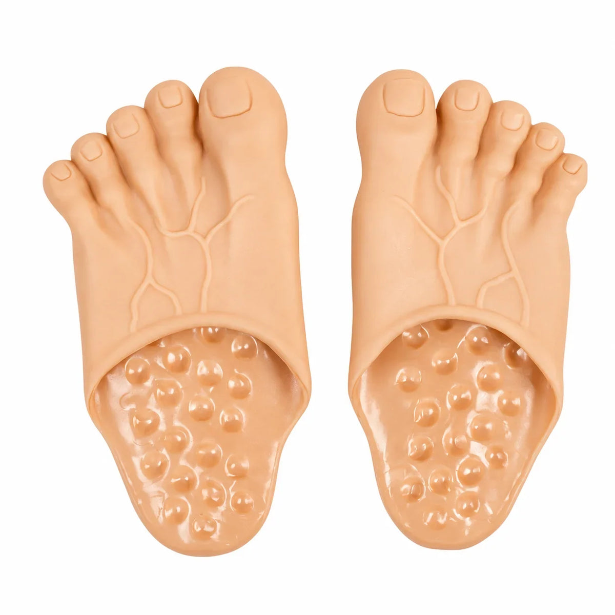 😂 WTF Are Those?! 👣 Funny Feet Slippers  — Realistic Barefoot Illusion