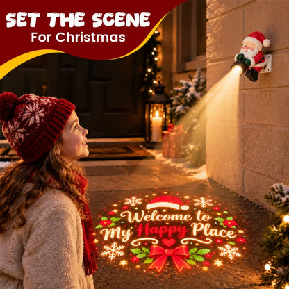 Santa Christmas Welcome Projector
